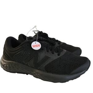 New Balance Women's 520 V7 Running Shoe, Black/Black, 9 Wide